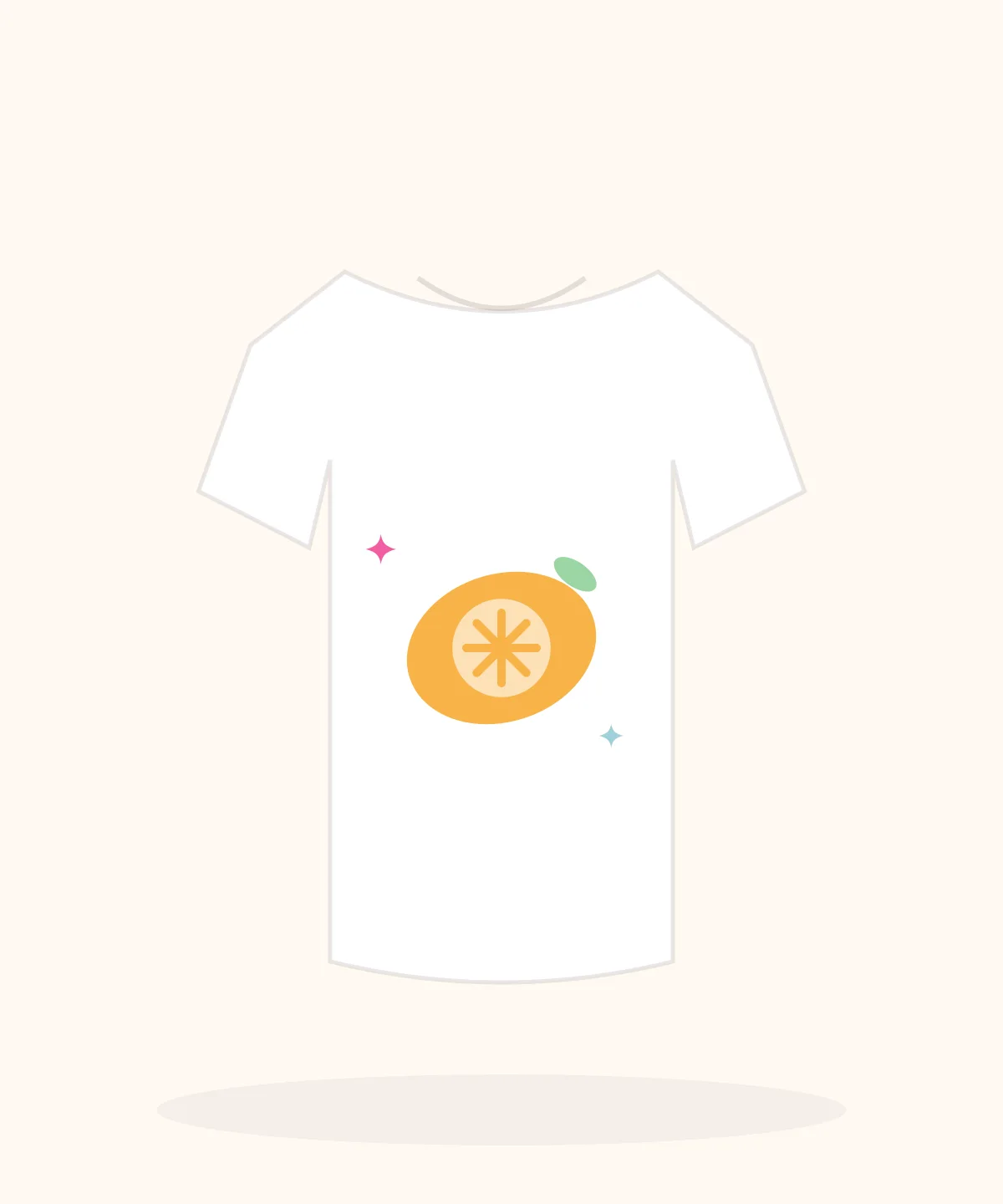 Sunshine Lemonade Stand printed on a soft pastel t-shirt